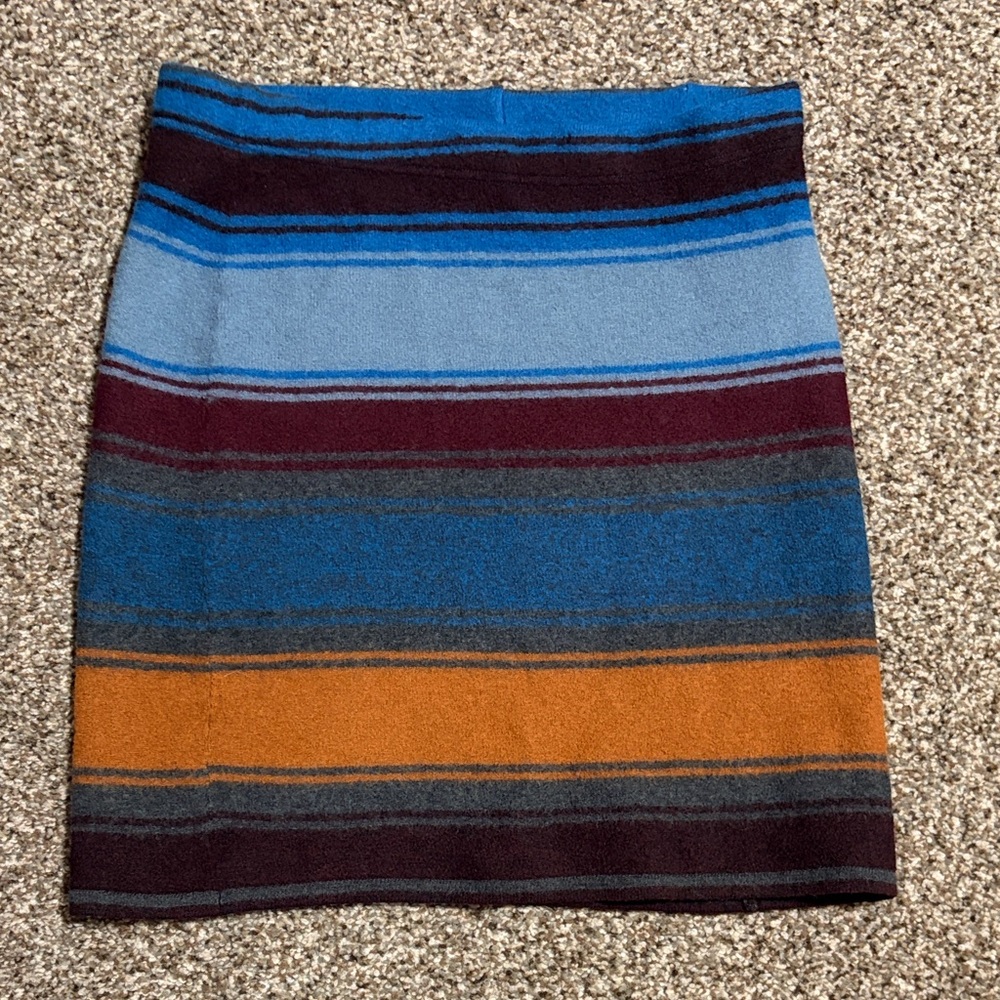 Toad&Co Multicolor Striped Pencil Skirt